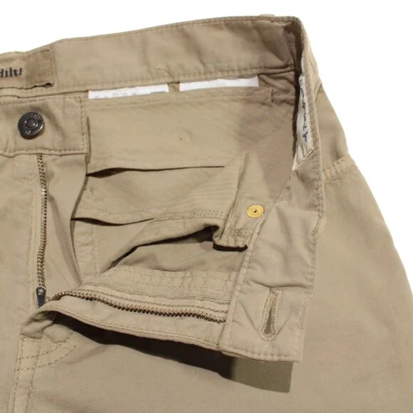 Hiltl NWT 5 Pocket Jean Cut Pants Size 46 30 US Kid Solid Tan Cotton Blend